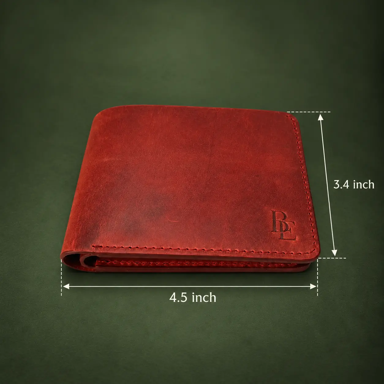 KNOX Marron full-grain Crazy Horse leather wallet