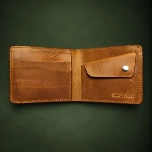 KNOX Mustard full-grain Crazy Horse leather wallet