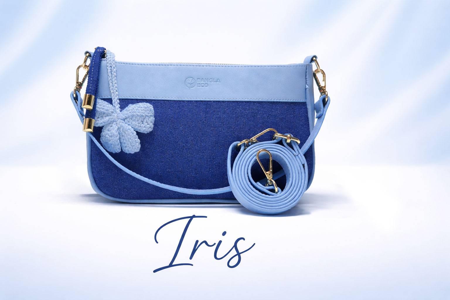 Iris: A Perfect Fusion of Blue Denim and Smooth Leather